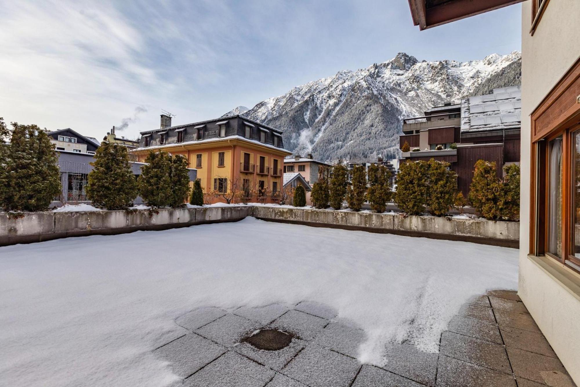 Duplex Aiguille Du Midi Large Terrasse - Happy Rentals Chamonix Ngoại thất bức ảnh